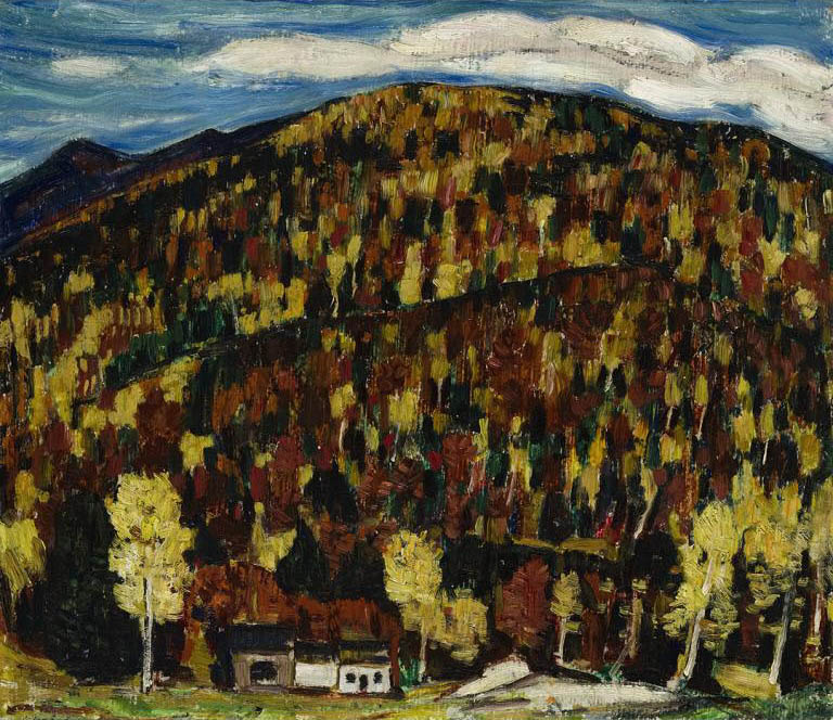 Maine Landscape, Autumn No. 13 (recto); Untitled (verso)